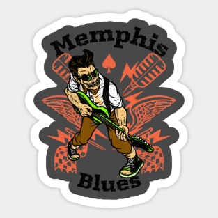 memphis blues Sticker